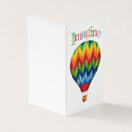 Heißluftballon *winzige* Grußkarte Set