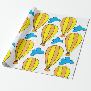 Heißluftballon Wolken Heißluftballon Geschenkpapier