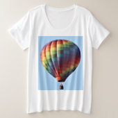 Heißluftballon "Women's Plus T - Shirt" steigt ste Große Größe T-Shirt (Design vorne)