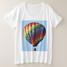 Heißluftballon "Women's Plus T - Shirt" steigt ste Große Größe T-Shirt