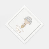 Heißluftballon Woodland Animals Kinderdusche Serviette (Ecke)