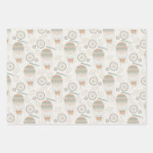Heißluftballon-Wrapping Paper Sheets Geschenkpapier Set (Vorderseite 2)
