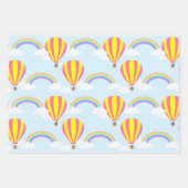 Heißluftballon-Wrapping Paper Sheets Geschenkpapier Set (Vorderseite 2)