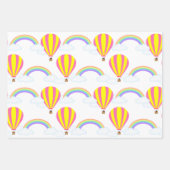 Heißluftballon-Wrapping Paper Sheets Geschenkpapier Set (Vorderseite)