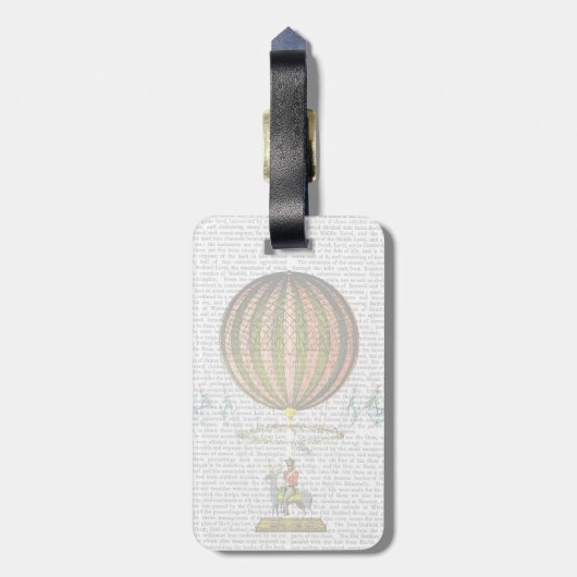 Heißluftballon Zephi 2 Gepäckanhänger (Rückseite vertikal)