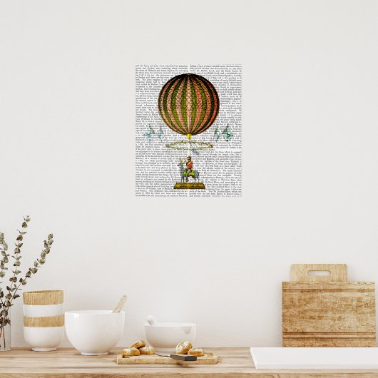 Heißluftballon Zephire Poster (Küche)
