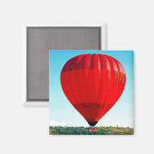 Heißluftballon zum Feiern Magnet (Vorderseite/Rückseite)
