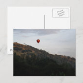 Heißluftballon zum Feiern Postkarte (Vorne/Hinten)