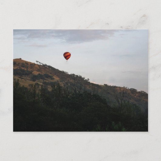 Heißluftballon zum Feiern Postkarte (Vorderseite)