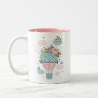 Heißluftballon Zweifarbige Tasse