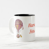 Heißluftballon Zweifarbige Tasse (Vorderseite Links)