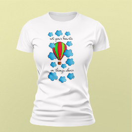 Heißluftballon zwischen Wolken und Bibelangebot T-Shirt