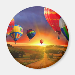 Heißluftballonbild Magnet