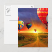 Heißluftballonbild Postkarte (Vorne/Hinten)