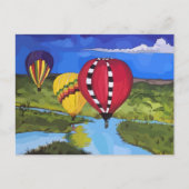 Heißluftballondarstellung Postkarte (Vorderseite)