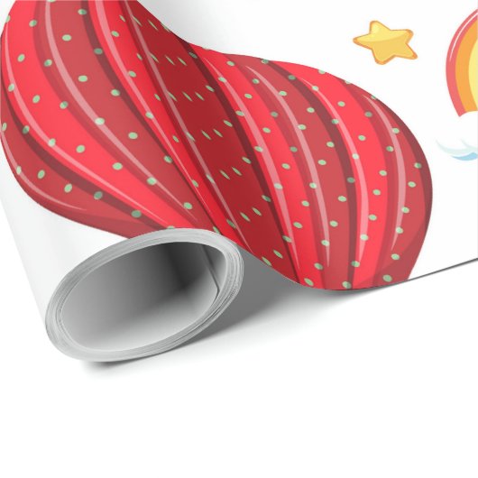 Heißluftballondesign Geschenkpapier (Rolleneckpunkt)