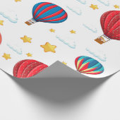 Heißluftballondesign Geschenkpapier (Ecke)