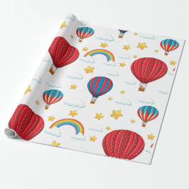Heißluftballondesign Geschenkpapier