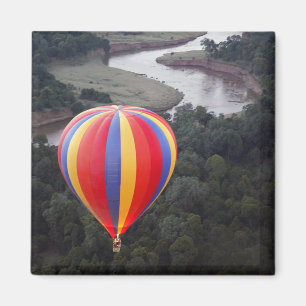 Heißluftballonfahren über den Mara-Fluss Magnet