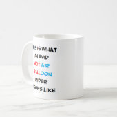 Heißluftballonfahrer, begeistert kaffeetasse (Vorderseite Links)