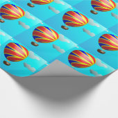Heißluftballonfahrt Geschenkpapier (Ecke)