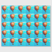 Heißluftballonfahrt Geschenkpapier (Flach)