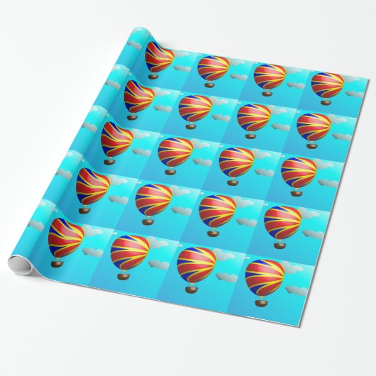 Heißluftballonfahrt Geschenkpapier (Ungerollt)