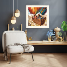 Heißluftballonfahrt in Kappadokien, Türkei Print