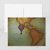 Heißluftballonfahrt über Western Hemisphäre Karte (Vorne/Hinten)