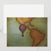 Heißluftballonfahrt über Western Hemisphäre Karte (Vorne/Hinten)