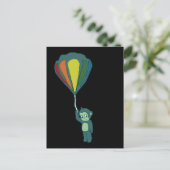Heißluftballonfarbe Postkarte (Stehend Vorderseite)