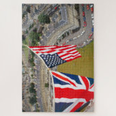 Heißluftballonflug über Bad. Puzzle (Vertikal)