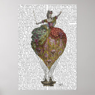 Heißluftballonfrau Poster