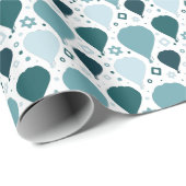 Heißluftballonmuster Geschenkpapier (Rolleneckpunkt)