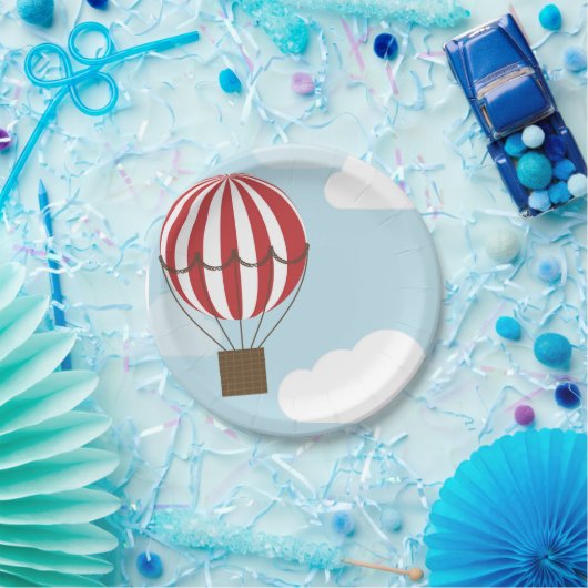 Heißluftballonplatte Pappteller (Party)