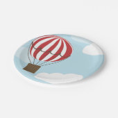 Heißluftballonplatte Pappteller (Schrägansicht)