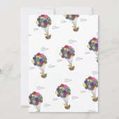 Heißluftballons Abschiedliche Party Einladung (Rückseite)