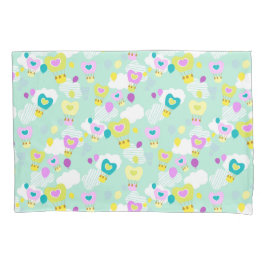 Heißluftballons Aquamarin Kissenbezug