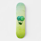 Heißluftballons aus Steampunk mit Schiff Green Skateboard (Vorne)