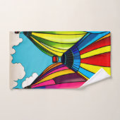 Heißluftballons Badhandtuch Set (Handtuch)