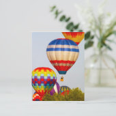 Heißluftballons, Ballonfeuer, Olathe, Kansas 2 Postkarte (Stehend Vorderseite)
