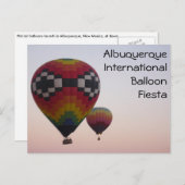 Heißluftballons bei Morgengrauen Postkarte (Vorne/Hinten)