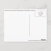 Heißluftballons bei Morgengrauen Postkarte (Rückseite)