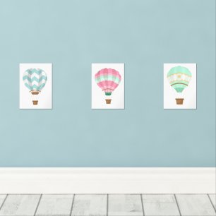 Heißluftballons Bilderwand Sets