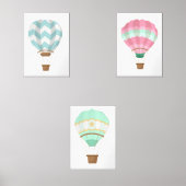 Heißluftballons Bilderwand Sets (Vorderseite)