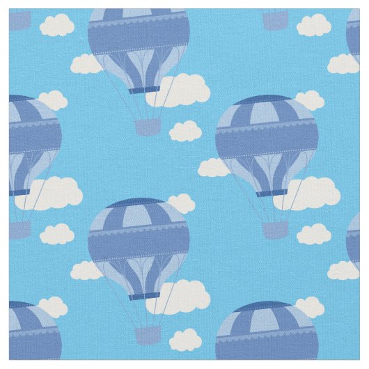 Heißluftballons blau stoff (Nahaufnahme)