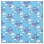 Heißluftballons blau stoff (Muster)