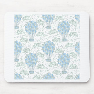 Heißluftballons blaue Kinderzimmer-Home-Dekor-Wand Mousepad