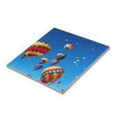 Heißluftballons Blue Sky Fliese (Seite)