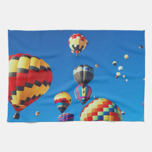 Heißluftballons Blue Sky Geschirrtuch